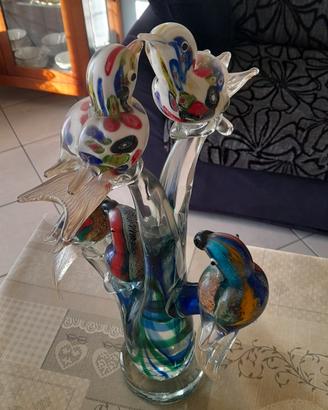 scultura in vetro di Murano