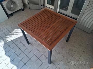 Tavolo giardino terrazzo Naterial Oris 89x89