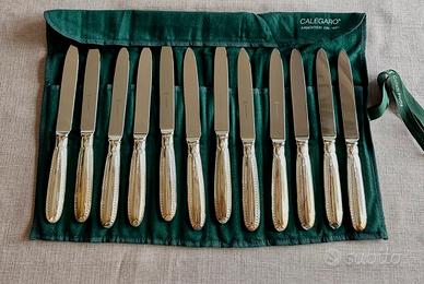 Set di posate per 12, Argento 800, Calegaro, 12 Pz