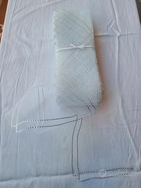 nastro crinolina bianco e argento 15cm x 50 mt