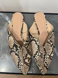 Sabot Zara bassi colore pitonato