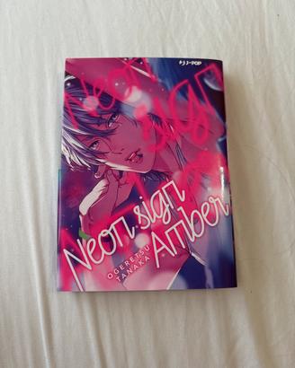 neon sign amber