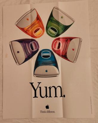 Poster Vintage Apple iMac G3 "Yum." (1999)
