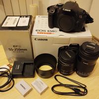 kit fotocamera canon EOS 650D + 18-55 + accessori