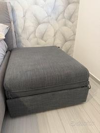Pouf/materasso pieghevole grigio