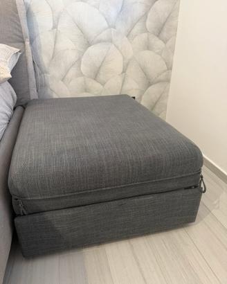 Pouf/materasso pieghevole grigio