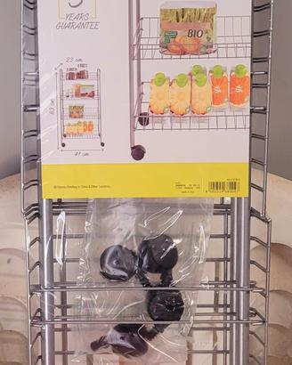 Carrellino porta oggetti con ruote