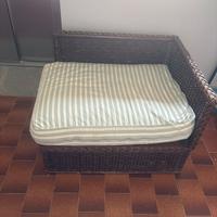 Poltrona in vimini da esterni