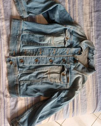 giacca jeans bambina sisley