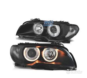 FARI BMW E46 COUPE 03-06 ANGEL EYES FONDO NERO