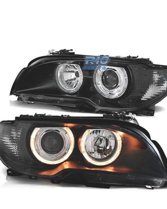 FARI BMW E46 COUPE 03-06 ANGEL EYES FONDO NERO
