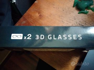 occhiali 3D due pezzi Samsung Nuovi