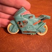 Modellino moto racing azzurro