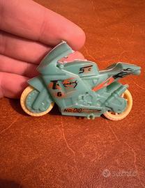 Modellino moto racing azzurro
