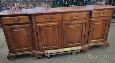 CREDENZA IN LEGNO CON SPECCHIO SUL RETRO