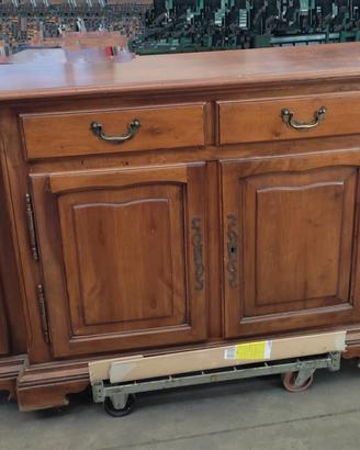 CREDENZA IN LEGNO CON SPECCHIO SUL RETRO