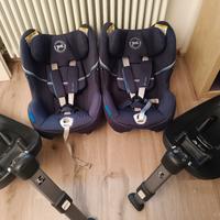 coppia seggiolini cybex sirona M2 i-size + basi