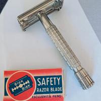 Rasoio Gillette vintage con lamette nuove 