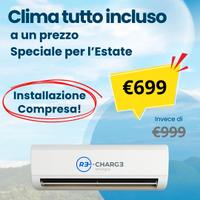 Climatizzatore 12000 BTU a €699 Montaggio Incluso