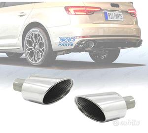 TERMINALI SCARICO AUDI A4 B9 A5 F5 LOOK RS 16-19 C