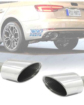 TERMINALI SCARICO AUDI A4 B9 A5 F5 LOOK RS 16-19 C