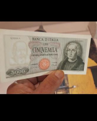 5000  lire COLOMBO  1° tipo 1964