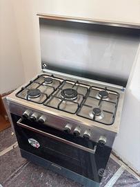 Cucina glem 5 fuochi in acciaio (come nuovo)