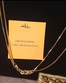 2 Collane cm60 Unisex Placcate 0ro18k goldfilled 