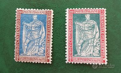 Regno 1928-  nascita Filiberto - Denti11- MNH