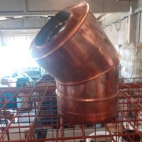 BEZA 8 CURVE 45° DOPPIA PARETE RAME DN INT. 100