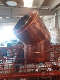 BEZA 8 CURVE 45° DOPPIA PARETE RAME DN INT. 100