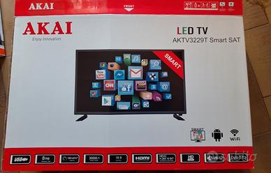 tv color led smart akai 32 pollici