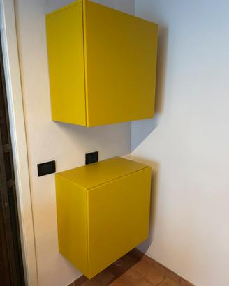Pensili contenitori legno massello