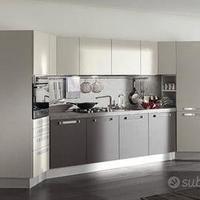 Cucina modello People Bianco e Fiamma Cenere