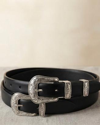 Cintura Western con Doppia Fibbia - Stile Iconico