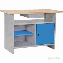 Banco Da Lavoro Prometal Piano Legno 1200x600x84