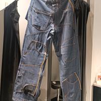 Jeans Streetwear Baggy con Tasche