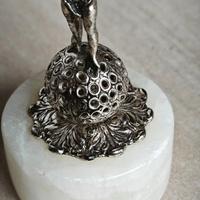 Elegante Soprammobile in Argento e Onice angelo