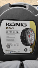 Catene anti neve konig cs9 nuove