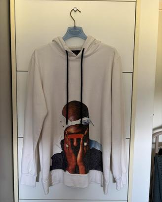 NAIS Felpa Bianca Tupac Hoodie – Taglia M