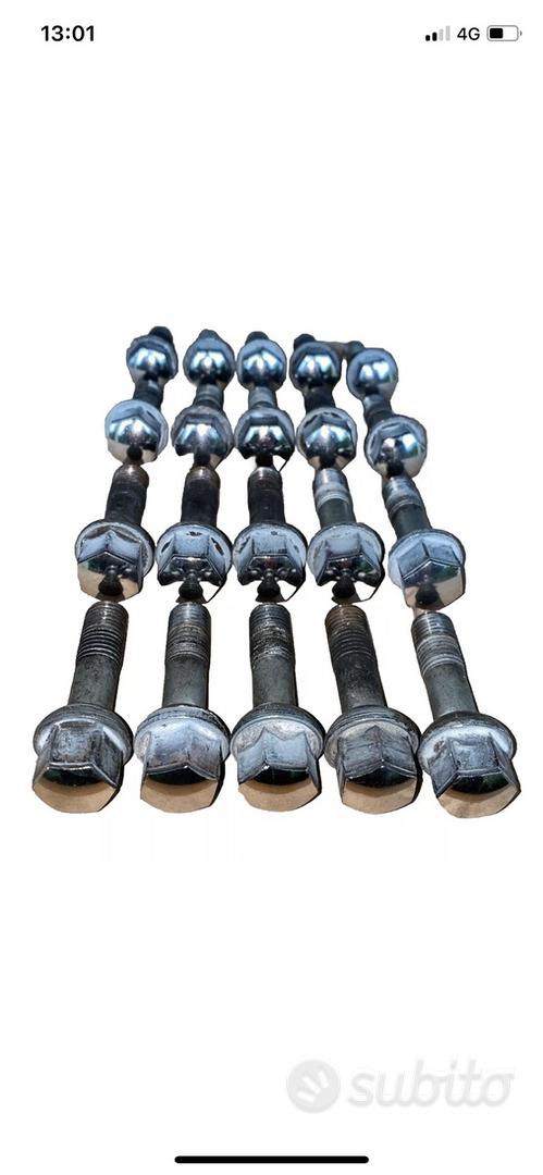 Bulloni Ruota Auto Bulloni Ruota M12 X 1.5 40mm R12 - Set Da 20 Pezzi Neri, Per Mercedes Bulloni Ruota Mercedes SW17 - Foto 3