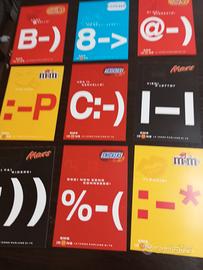 set completo 9 cartoline pubblicitarie 