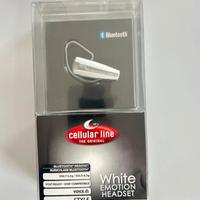 Auricolare Bluetooth Cellular Line BTC6WHITE NUOVO