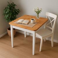 Tavolo Estensibile in Legno Massello Stile Nordico