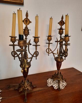 Coppia di candelabri  stile Napoleone III