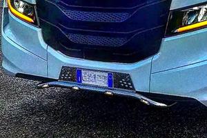 porta targa con luci
