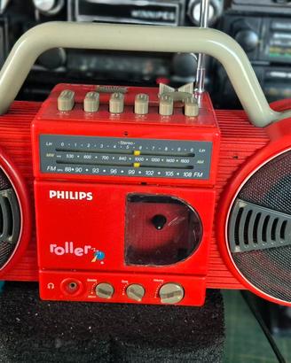 Radio Boombox Vintage Anni '80' Philips Roller