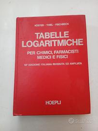 Tabelle logaritmiche per chimici farmacisti vintag