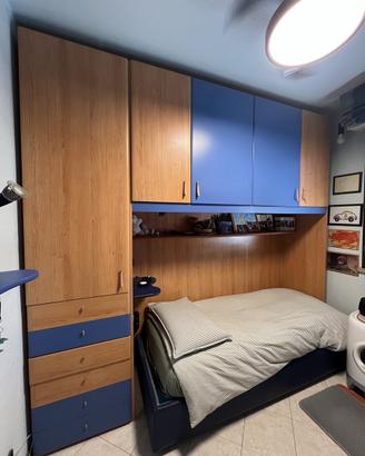Cameretta completa legno/blu