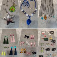 lotto 200 pezzi bigiotteria 